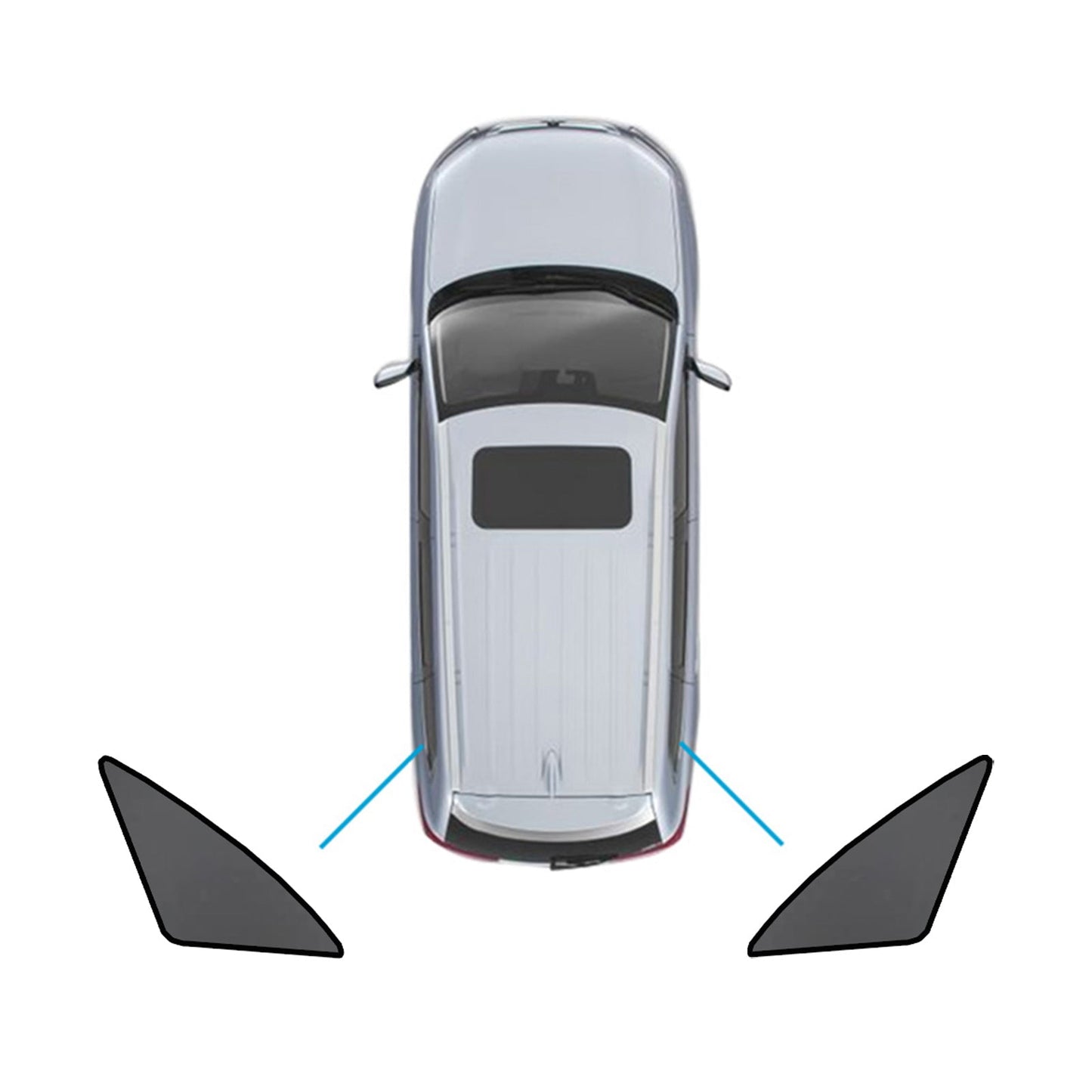 Car Window Sun Shades Magnetic Mesh Front & Rear Suitable For Mercedes - Benz GLC 2015 - 2022 - Frazy's Auto Parts