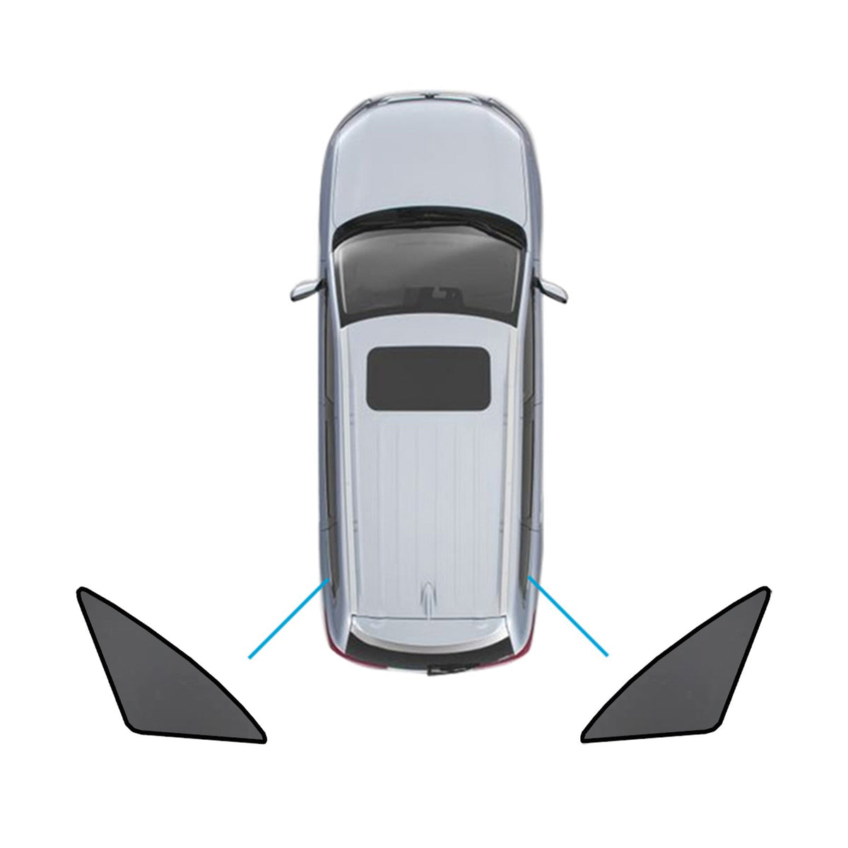 Car Window Sun Shades Magnetic Mesh Front & Rear Suitable For Mercedes - Benz GLC 2015 - 2022 - Frazy's Auto Parts