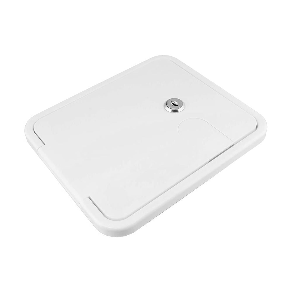 Caravan Utility Door Access Hatch Rectangle 194x165mm Suitable For RV Motorhome With Lock - Frazy's Auto Parts