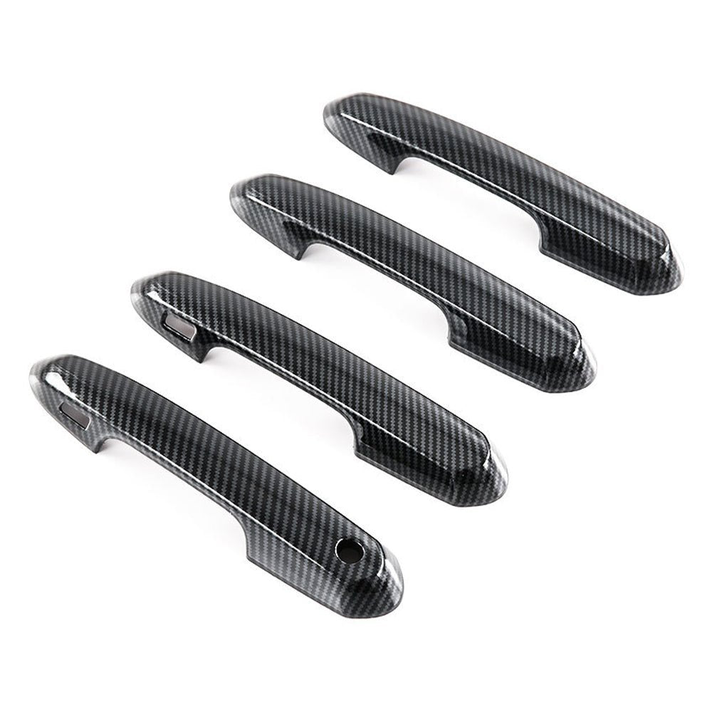Carbon Fiber Look Door Handle Bowl Strip Covers Suitable for Toyota Kluger 2021–2025 - Frazy's Auto Parts
