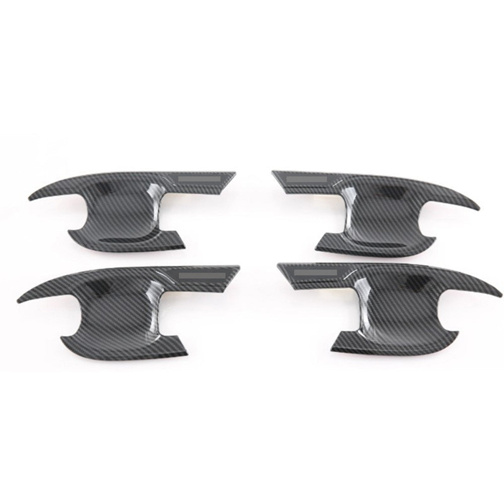 Carbon Fiber Look Door Handle Bowl Strip Covers Suitable for Toyota Kluger 2021–2025 - Frazy's Auto Parts