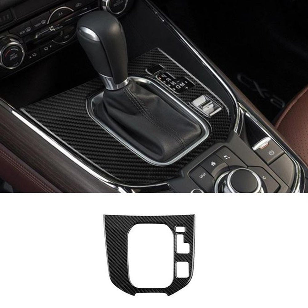 Carbon Fibre Centre Console Gear Shift Cover Frame Suitable for Mazda CX - 9 16 - 22 - Frazy's Auto Parts