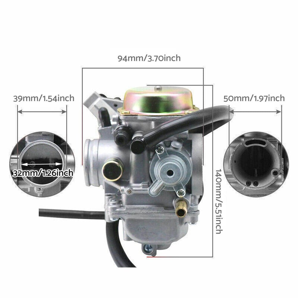Carburetor Suitable For Suzuki Eiger 400 LTF400 LTF400F 2x4 4x4 Manual 02 - 07 - Frazy's Auto Parts