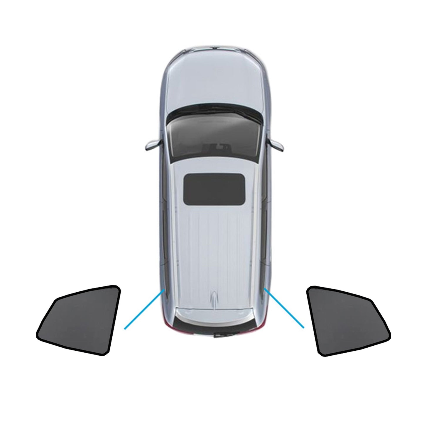Car Window Sun Shades Magnetic Mesh Sun Blind Front & Rear Suitable For BMW X3 F97 2017-On-4
