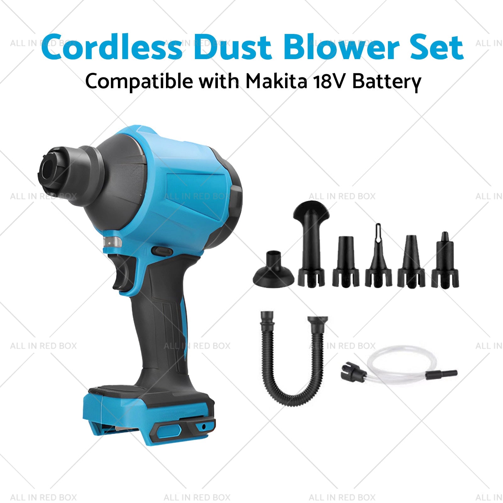 Cordless Air Duster Dust Blower Inflator Vacuum Cleaner Suitable For Makita 18V Battery-0