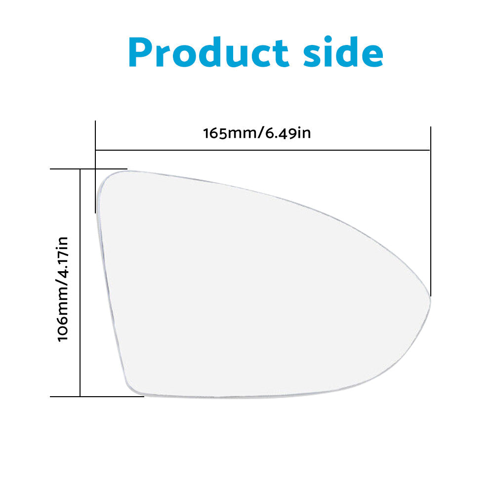 Right Heated Convex Mirror Glass with Base Suitable For VW Golf MK7 / MK7.5 2013-2018-4