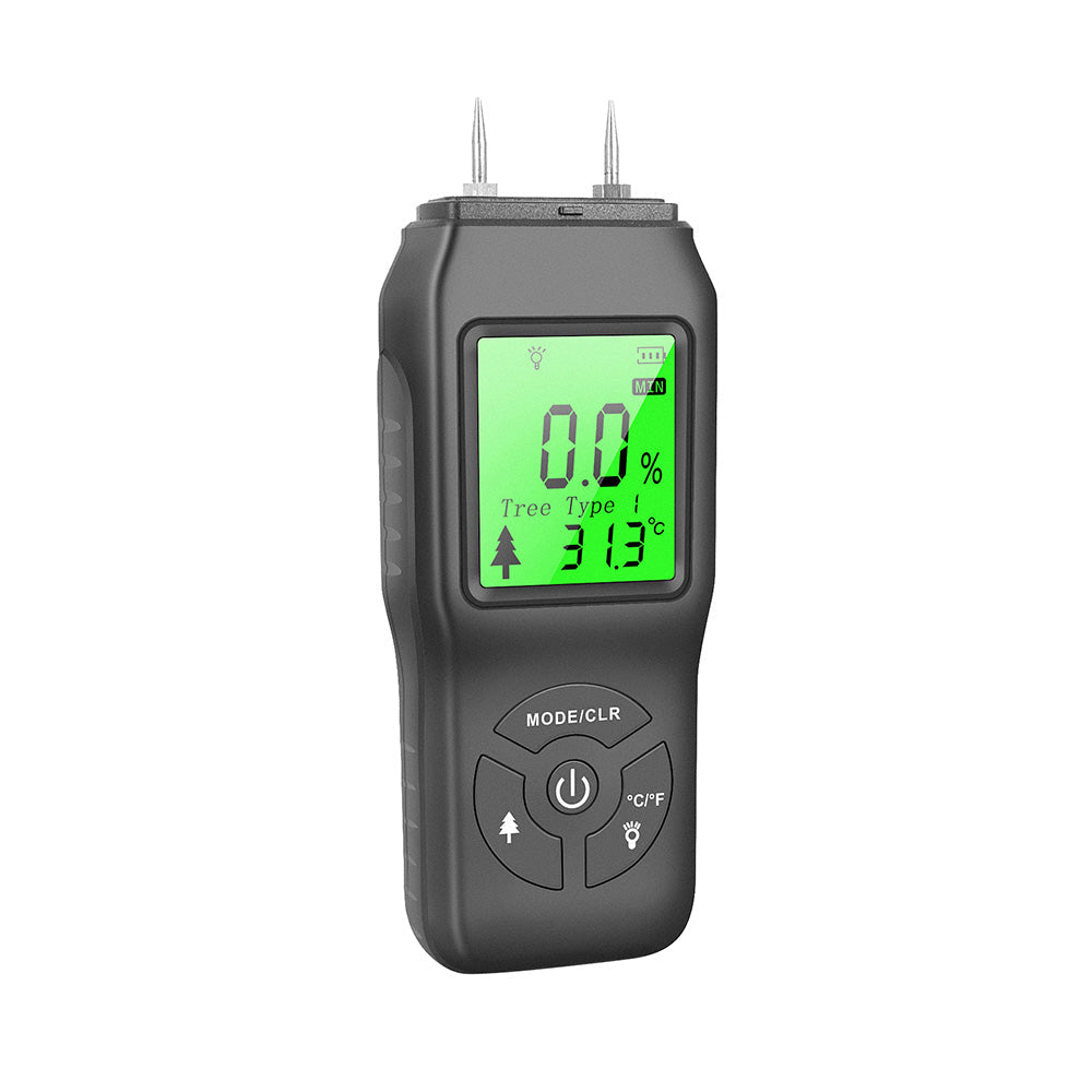 2-Pin Digital LCD Moisture Meter Suitable For Wood, Damp Detection & Caravan Testing-0
