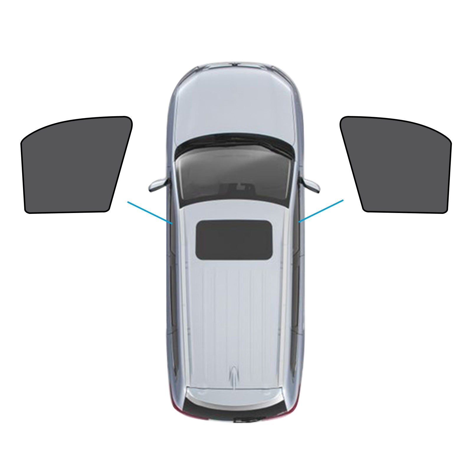 Car Window Magnetic Mesh Sun Shade Suitable For BMW X5 E70 2006-2013-5