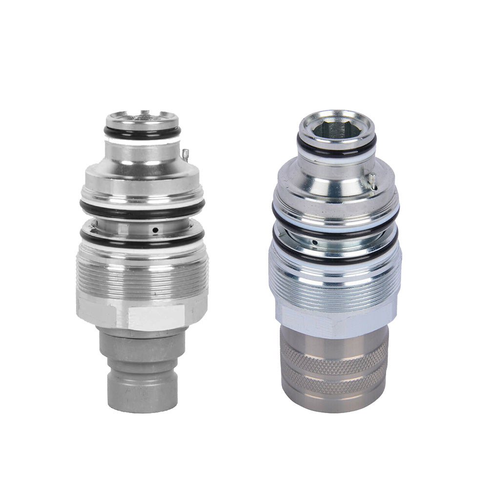 Hydraulic Flat Face Quick Coupler Male & Female Suitable For Bobcat 46mm 1 13/16 inch Thread-0