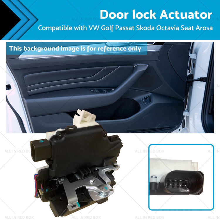 Door Lock Actuator Front Left Passenger Side For VW GOLF Beetle Skoda 3B1837015A-0