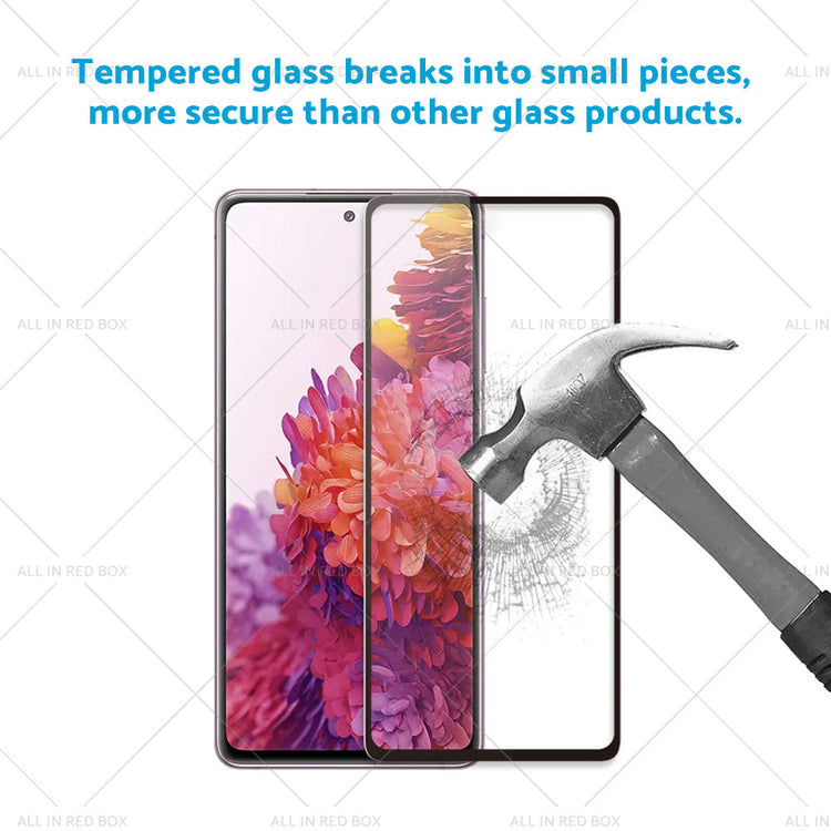 9H Tempered Glass Screen Protector Full Cover Suitable For Samsung Galaxy S20 FE-3