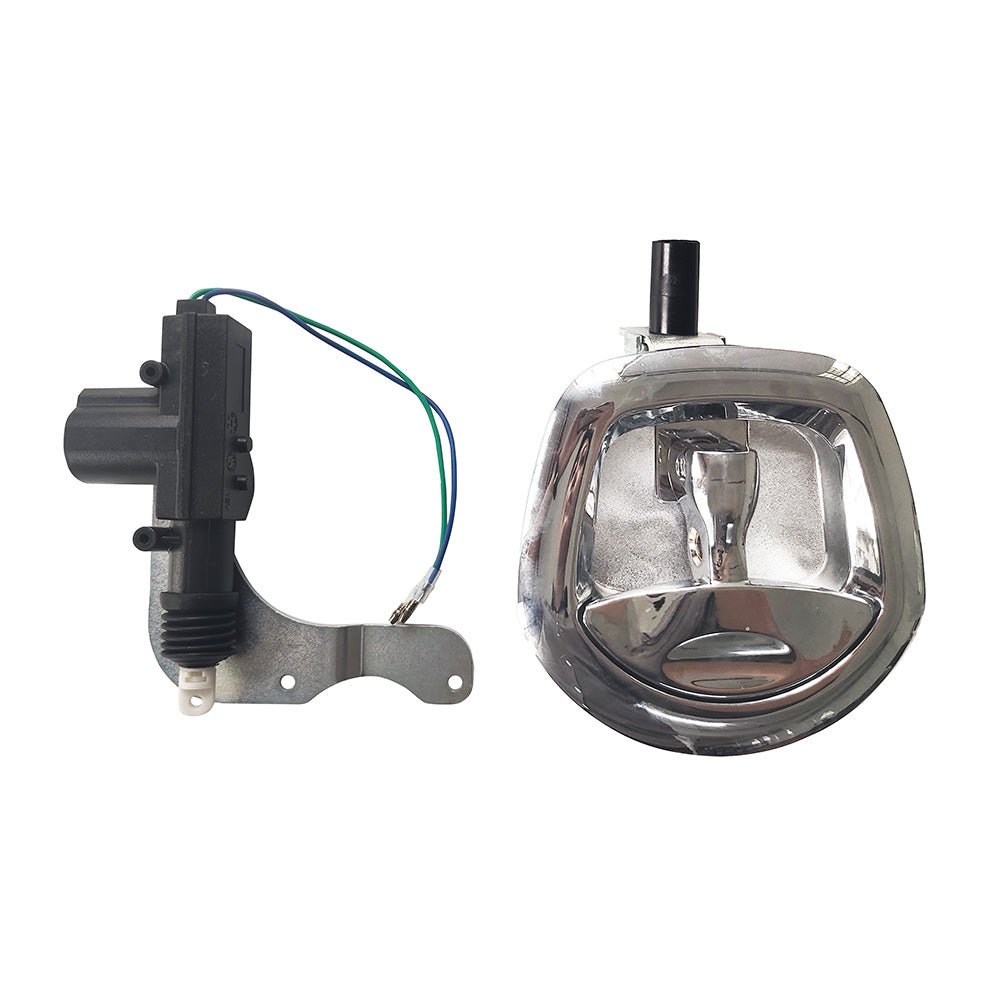 Chrome Power Operated Whale Tail T Handle 12V Folding Lock Suitable For Trailer Canopy - Frazy's Auto Parts