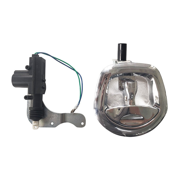 Chrome Power Operated Whale Tail T Handle 12V Folding Lock Suitable For Trailer Canopy - Frazy's Auto Parts