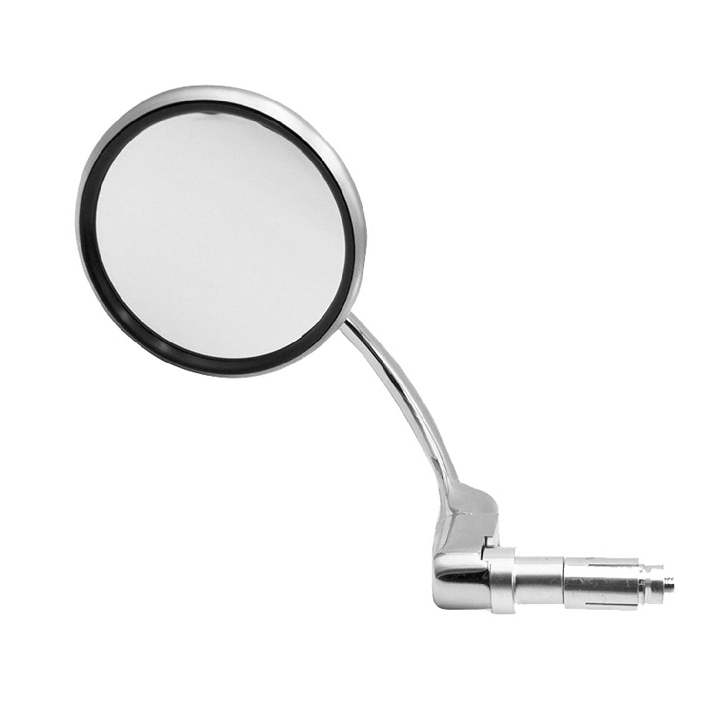 Chrome Round Rearview Bar End Mirror Suitable For Motorcycle / Chopper / Racer - Frazy's Auto Parts