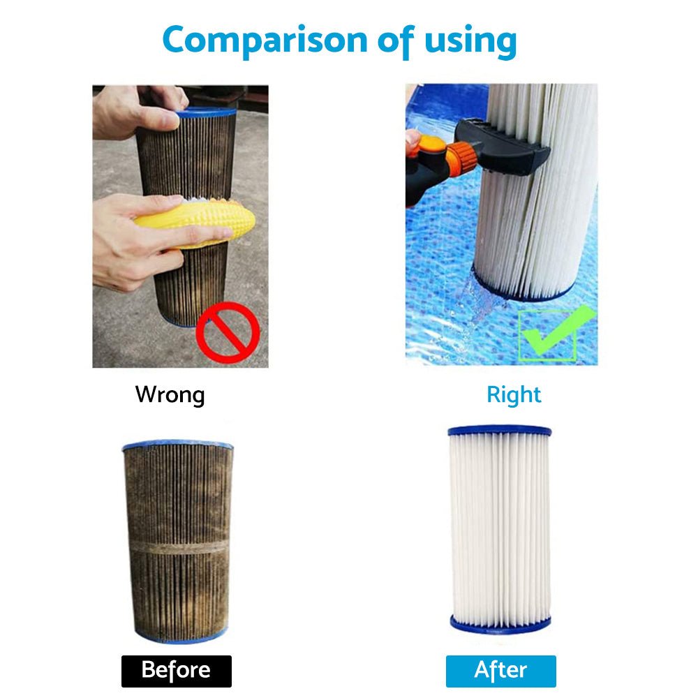 Cleaning Tool Water Wand Tub Spa Filter Swimming Pool Cartridge Cleaner Brush - Frazy's Auto Parts