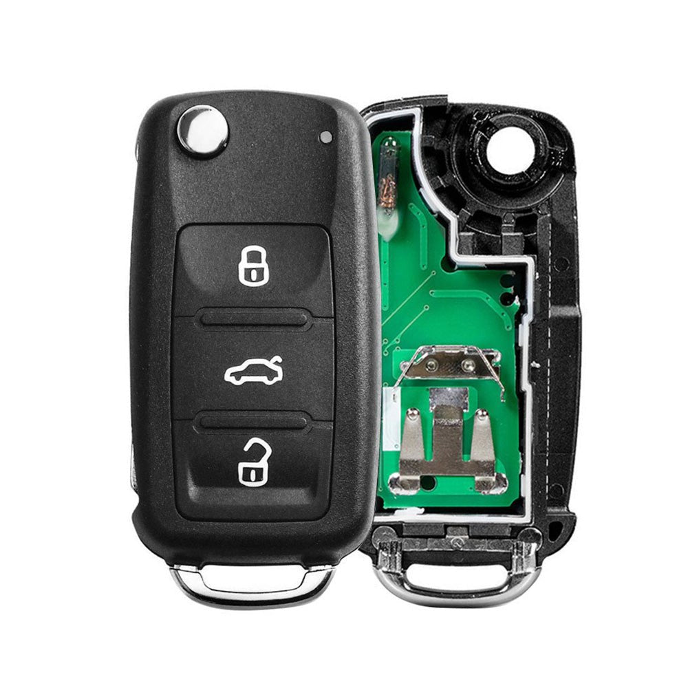 Complete Remote Key 433MHz Suitable For VW Beetle Golf Jetta Polo Tiguan Caddy - Frazy's Auto Parts