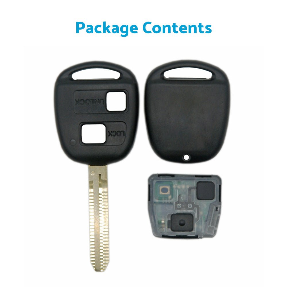 Complete Transponder Remote Key 304MHz Chip 60120 Suitable For Toyota Prado 120 - Frazy's Auto Parts