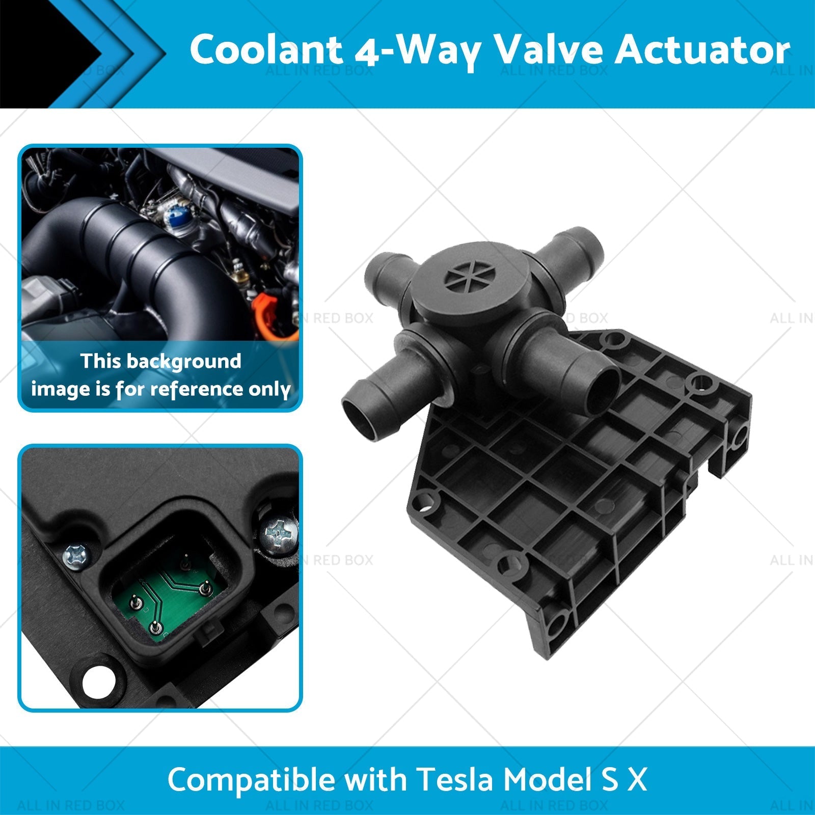 Coolant 4 - Way Valve Actuator Suitable for 2012 - 2017 Tesla Model S X 6007370 - 00 - B - Frazy's Auto Parts
