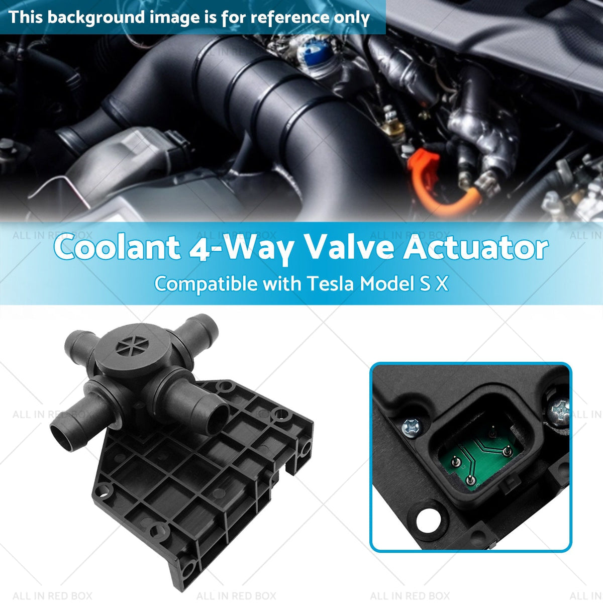 Coolant 4 - Way Valve Actuator Suitable for 2012 - 2017 Tesla Model S X 6007370 - 00 - B - Frazy's Auto Parts