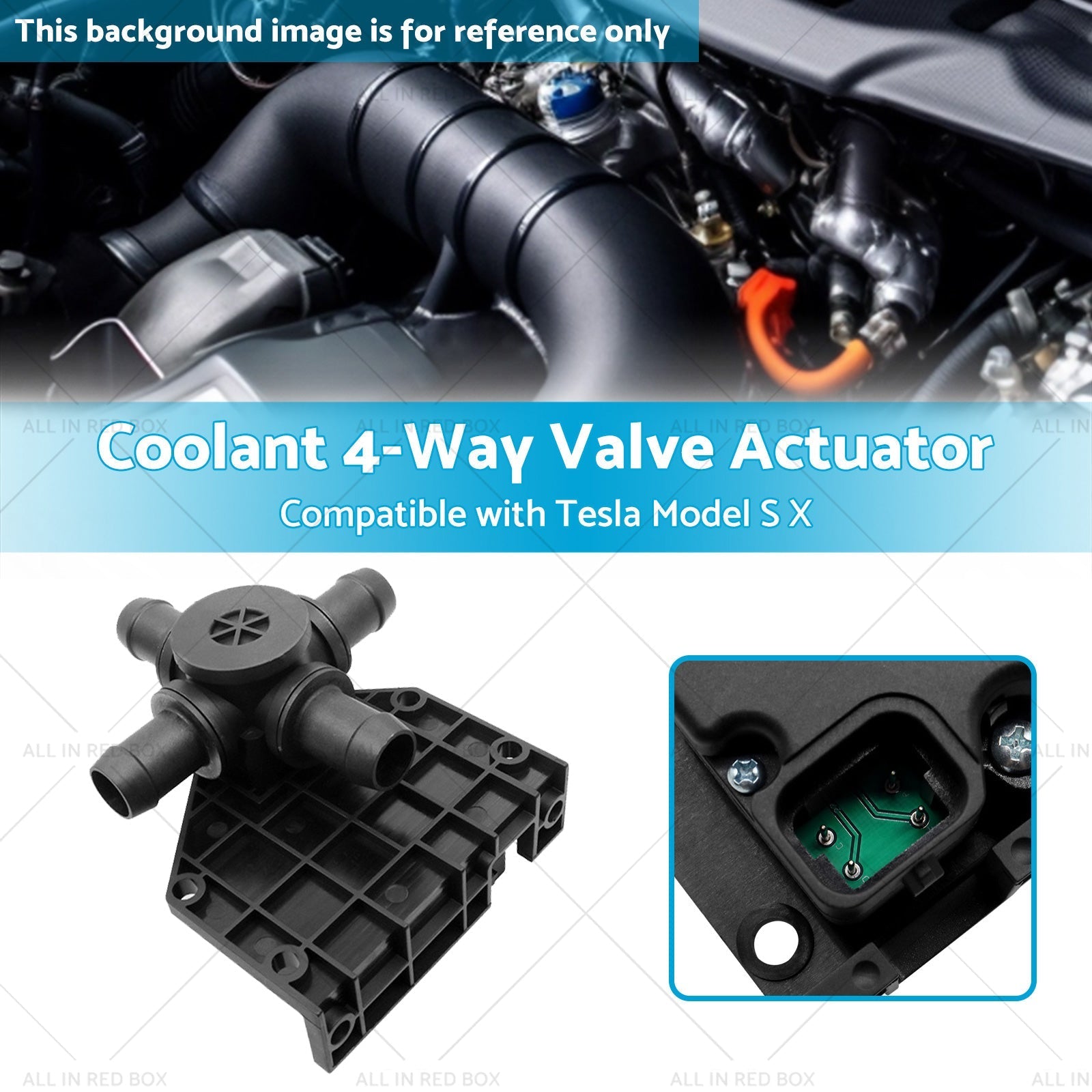 Coolant 4 - Way Valve Actuator Suitable for 2012 - 2017 Tesla Model S X 6007370 - 00 - B - Frazy's Auto Parts