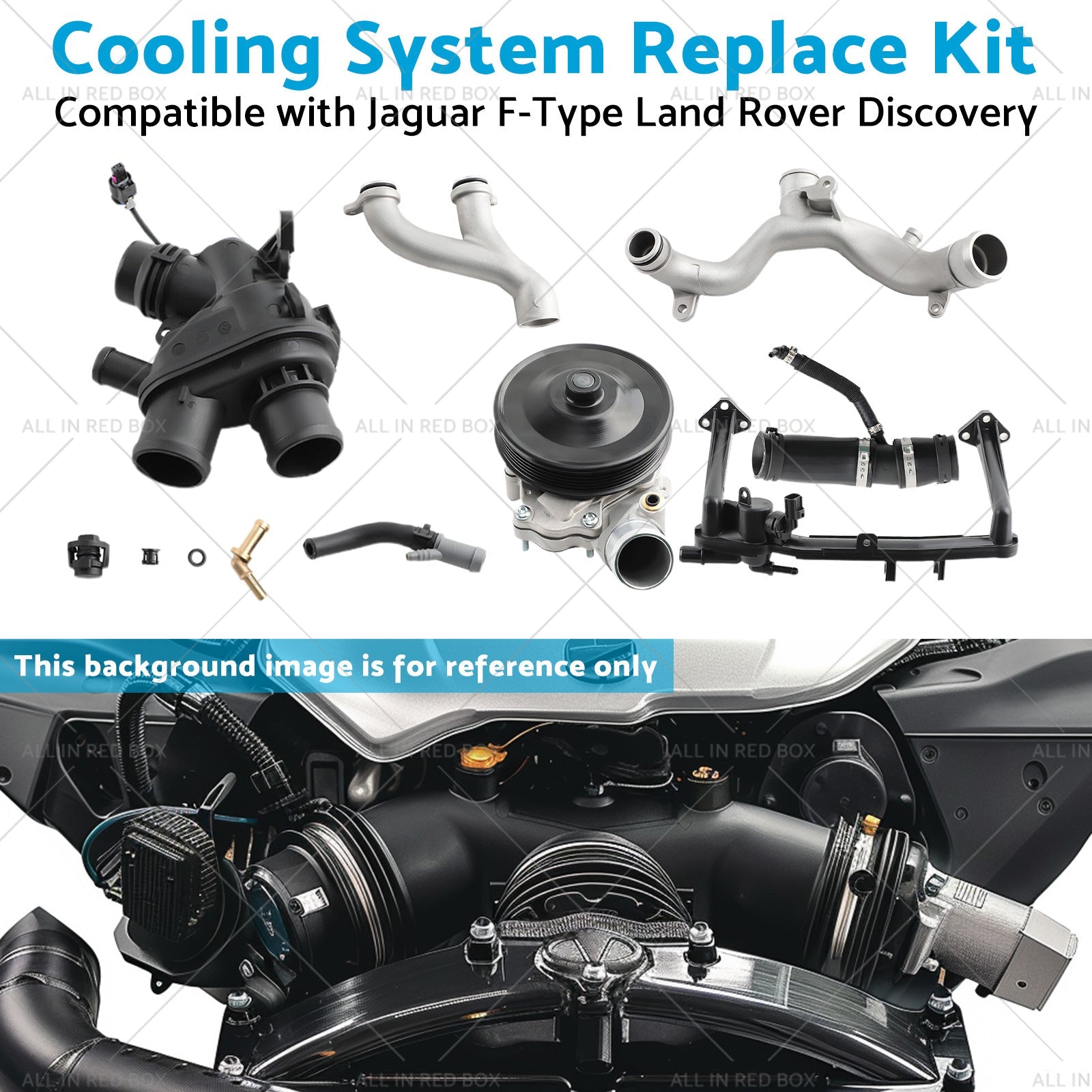 Cooling System Replace Kit Suitable for Jaguar F - Type Land Rover Discovery - Frazy's Auto Parts