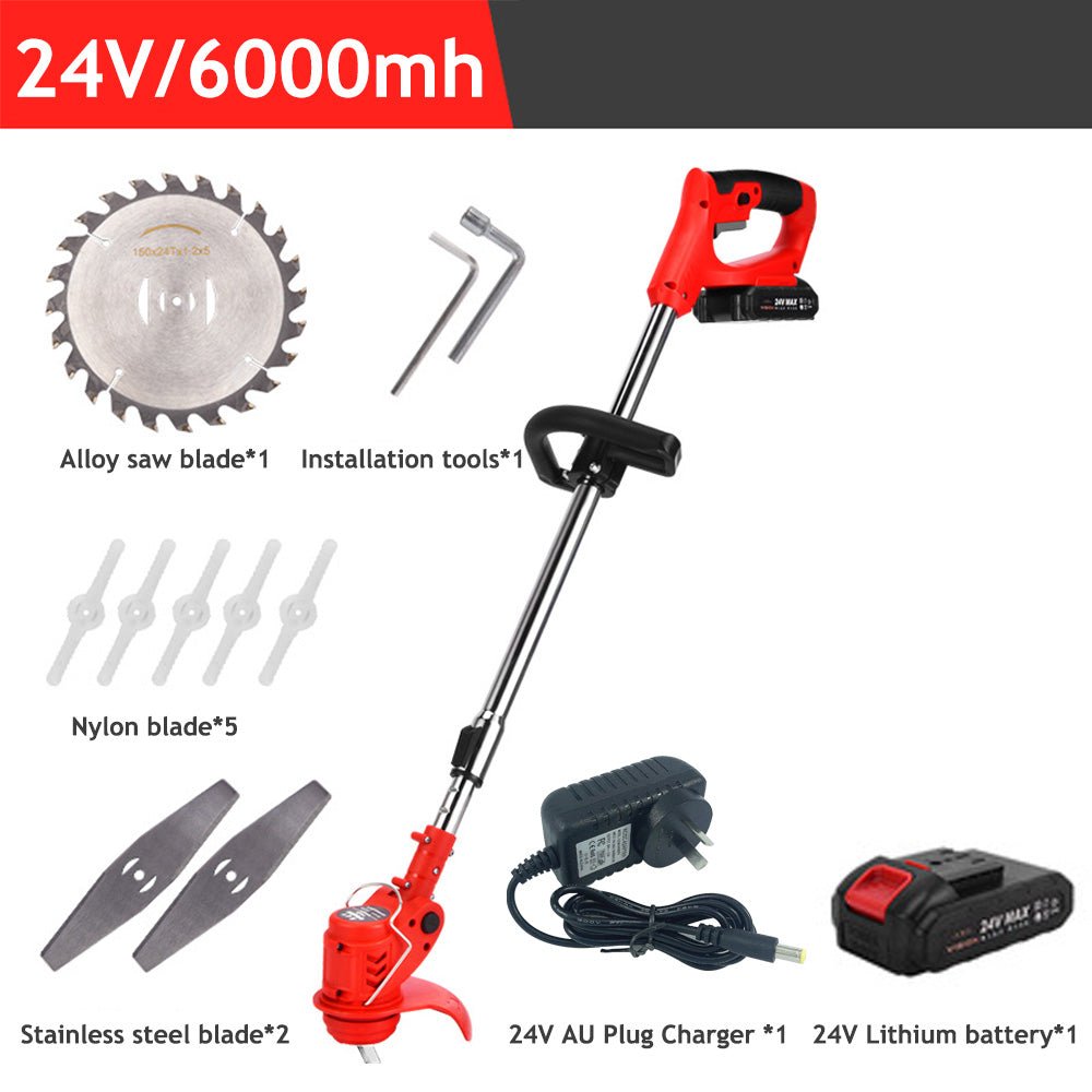 Cordless Grass Trimmer Electric Whipper Snipper Strimmer 7 - Blade Suitable For Lawn Care - Frazy's Auto Parts