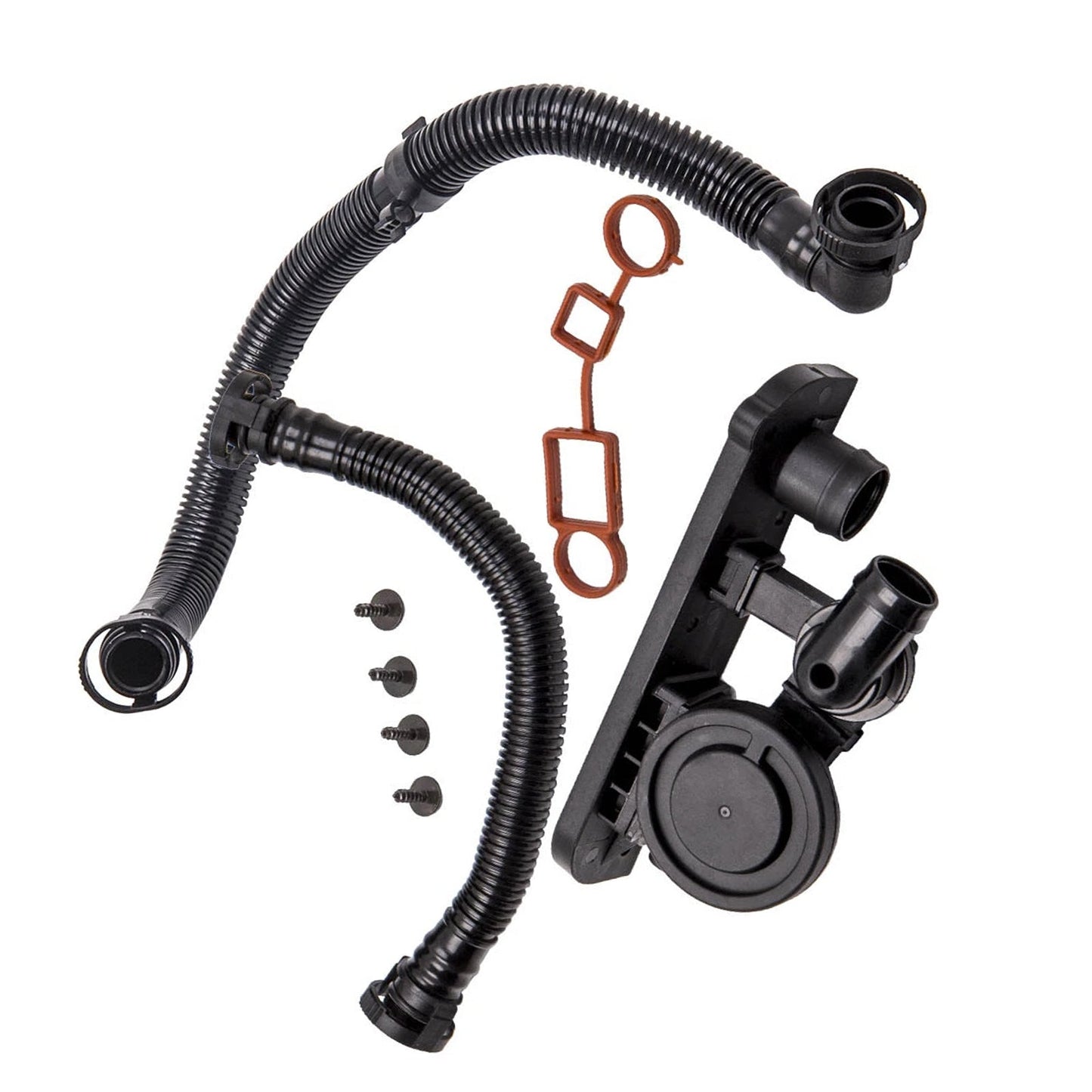Crankcase Breather Hose & PCV Valve Kit Suitable for VW Golf MK5 Audi A4 2.0T - Frazy's Auto Parts