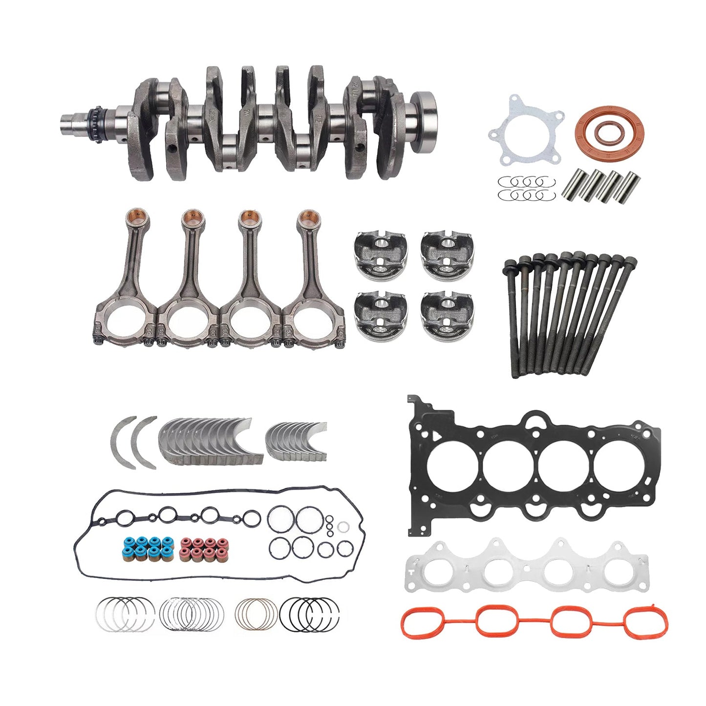 Crankshaft & Connecting Rods & Bearings Suitable For Hyundai Kia G4FJ 1.6T - Frazy's Auto Parts