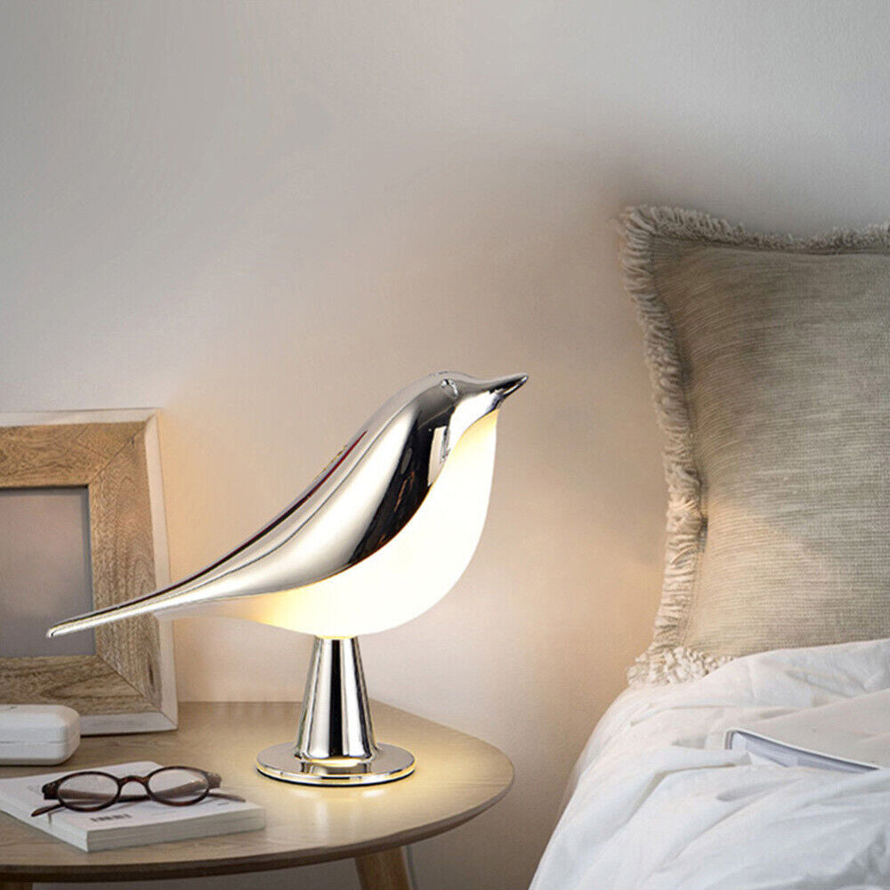 Modern Magpie Bird LED Table Lamp Touch Control Bedside Reading Night Light for Bedroom-3