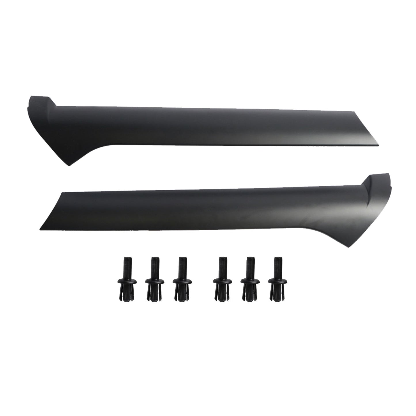 Pair Windscreen Pillar Moldings with Rivets Suitable For Land Rover Discovery 2 1999-2004-0