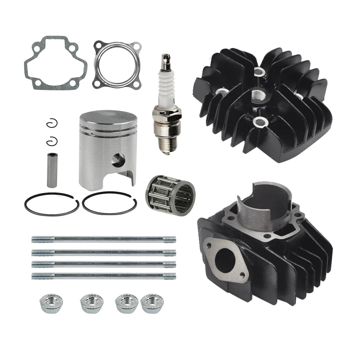 Big Bore Cylinder Piston & Gasket Kit Suitable For Yamaha PW50, QT50 60cc 1981-2009-0