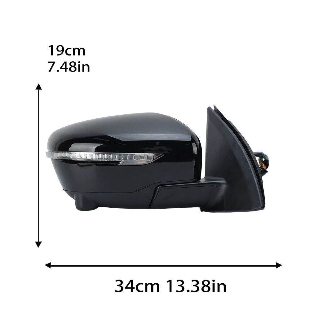13-Pin Heated Power Door Mirrors with Camera Suitable for Nissan Qashqai J11-2