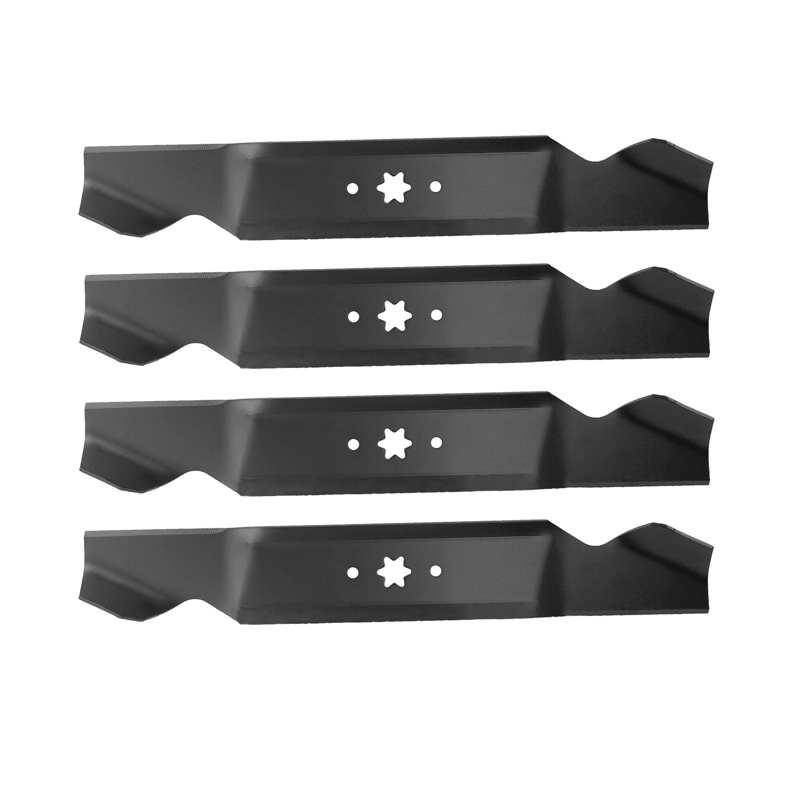 4x Blades Suitable for 38 inch  MTD Ride on Mowers 6 Point Centre Hole 742-0654-0