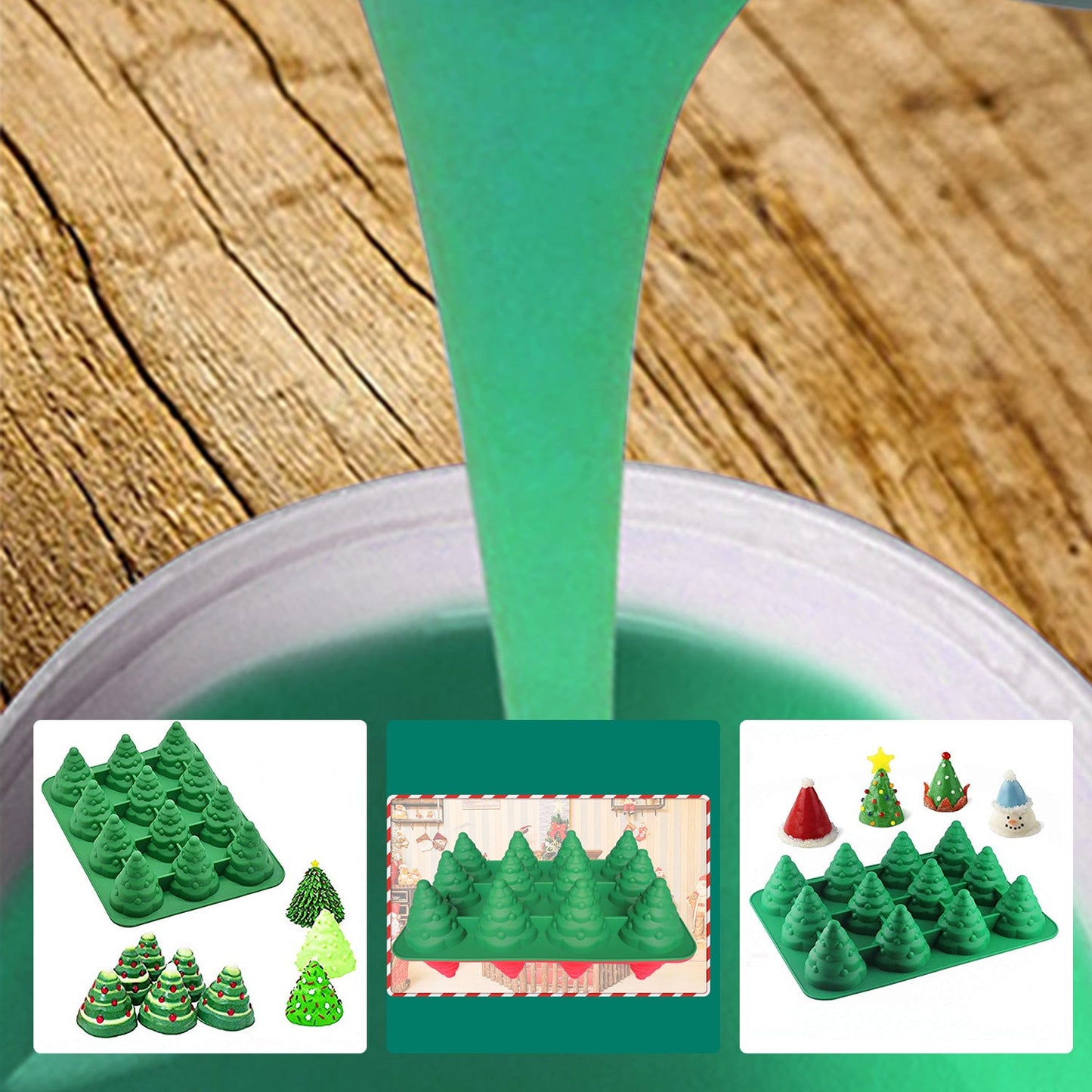 SH25 Liquid Silicone Rubber Mould Making Kit 100:3 Part Mix Suitable For Casting 1Kg 2Kg 5Kg 10Kg Green-2