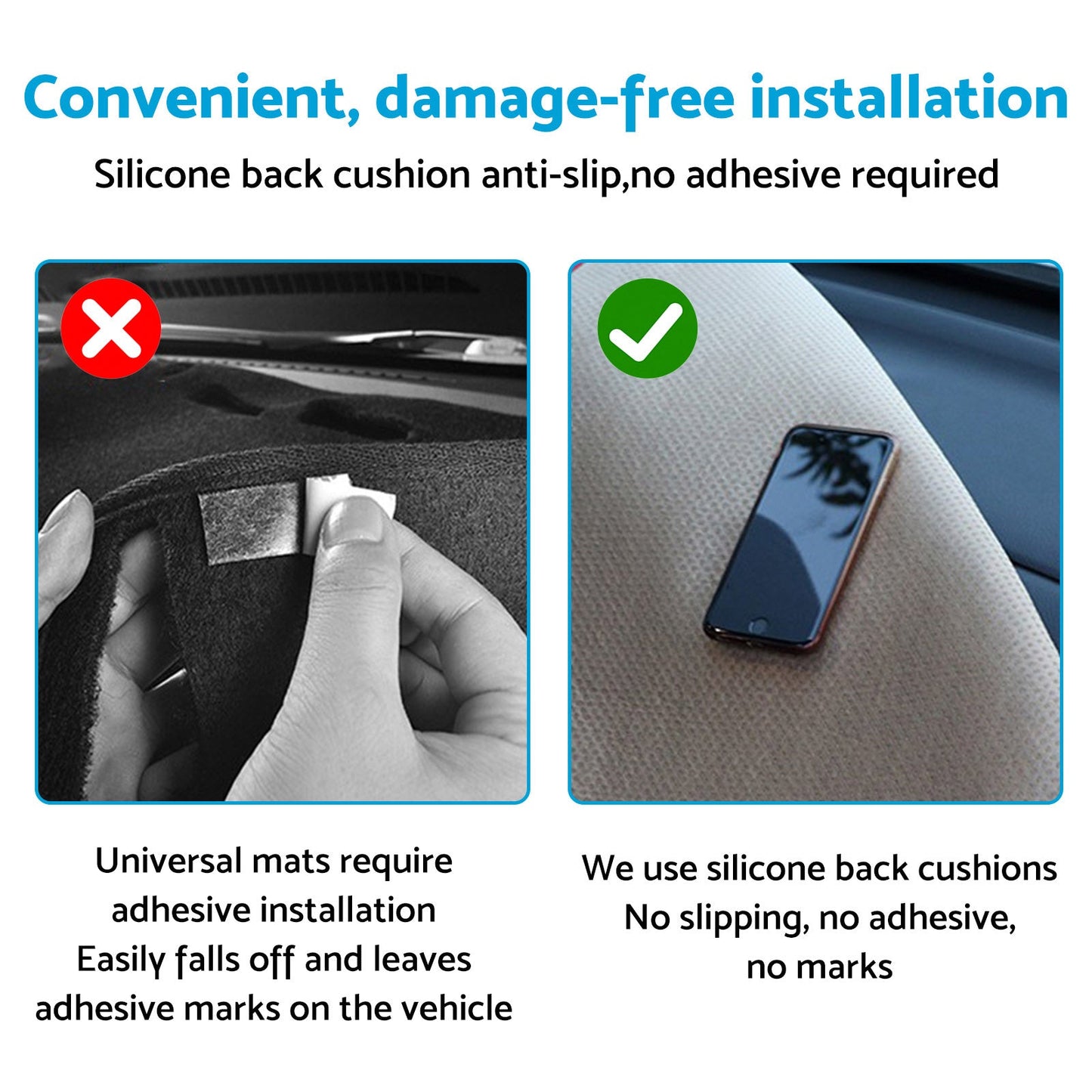 Dash Mat Anti-Slip Microfiber Leather Suitable For Suzuki Jimny A6G 3-Door 2018-On-4