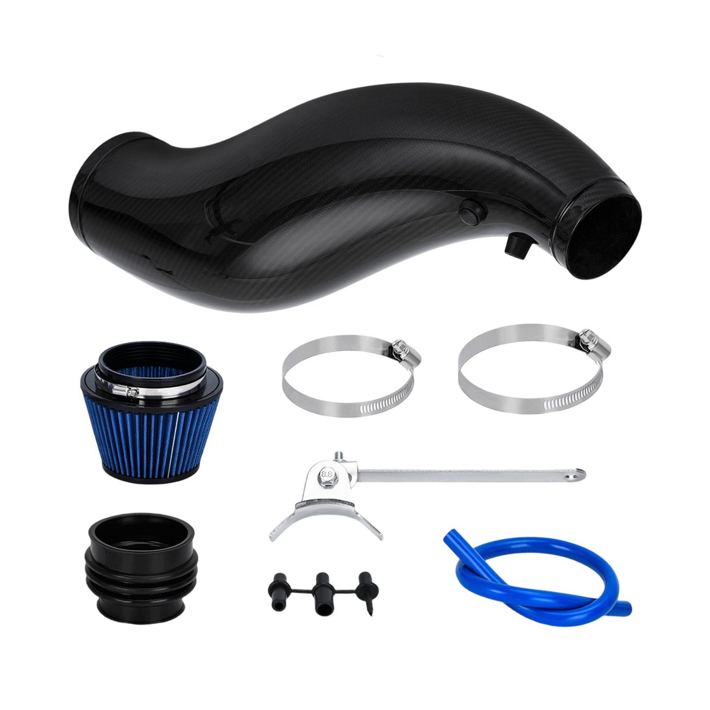 Air Intake Pipe With Air Filter Black Plastic Suitable For Honda Civic EG / EK 1992-2000-0