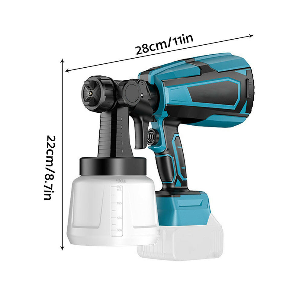 Cordless High Pressure Spray Gun Airless Paint Sprayer Suitable For Makita Battery-3