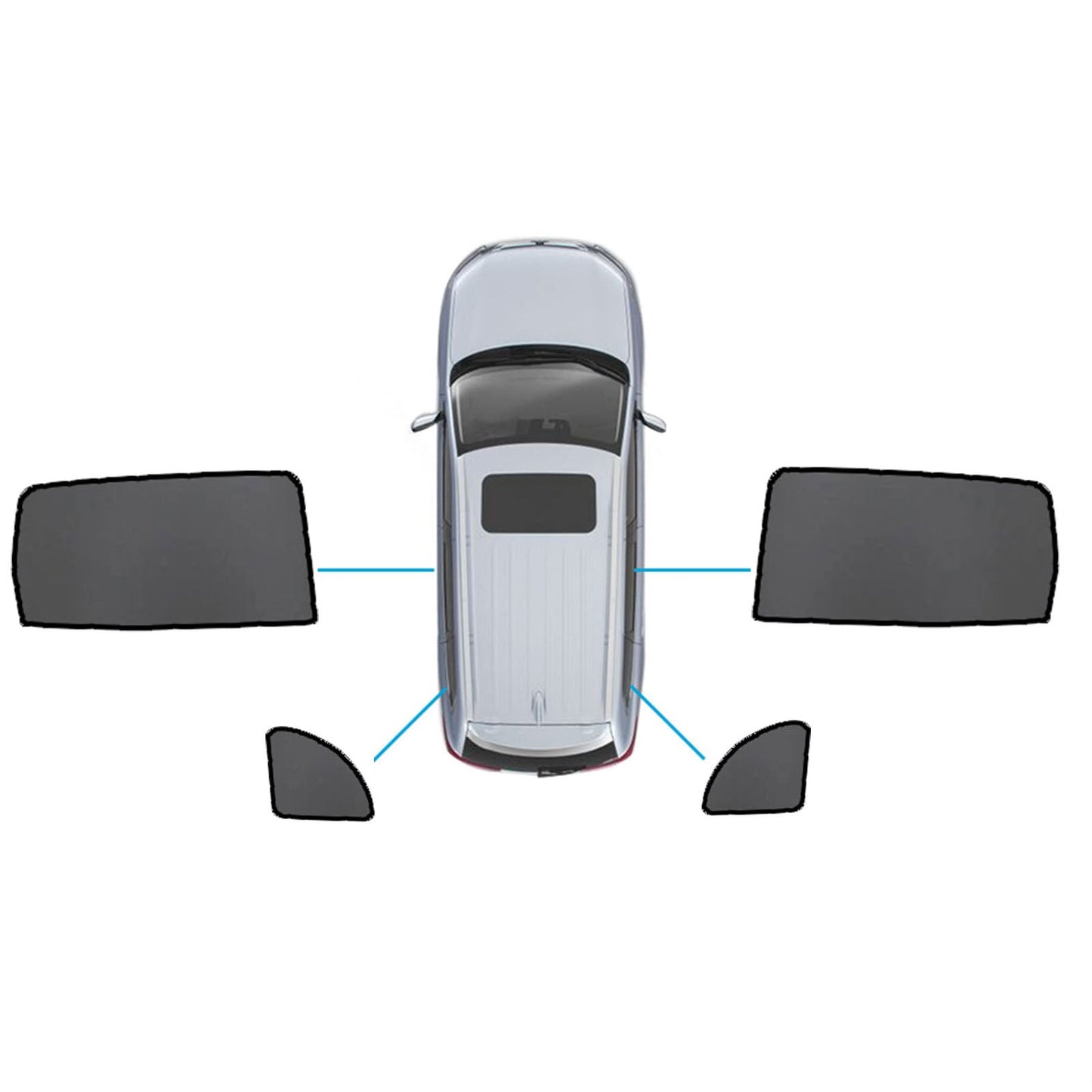 Magnetic Sun Shades Car Window Sun Blind Suitable For Mercedes-Benz GLB X247 2020-On-6