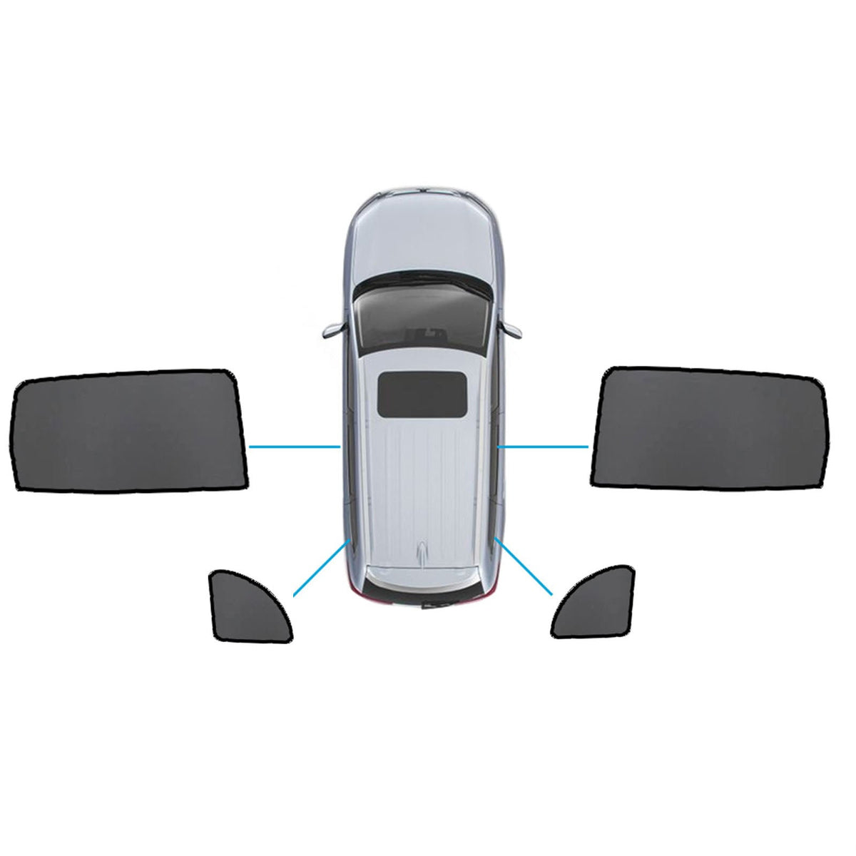 Magnetic Sun Shades Car Window Sun Blind Suitable For Mercedes-Benz GLB X247 2020-On-6