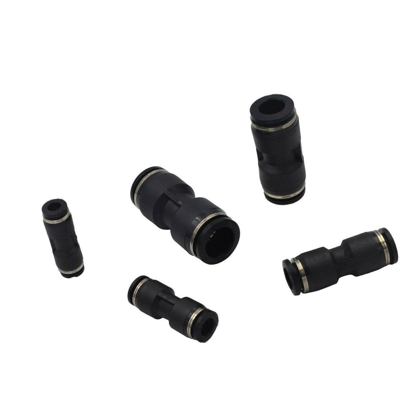 Pneumatic Push In Air Line Hose Quick Connect Kit 50x Suitable For Imperial Nylon Tubing-1