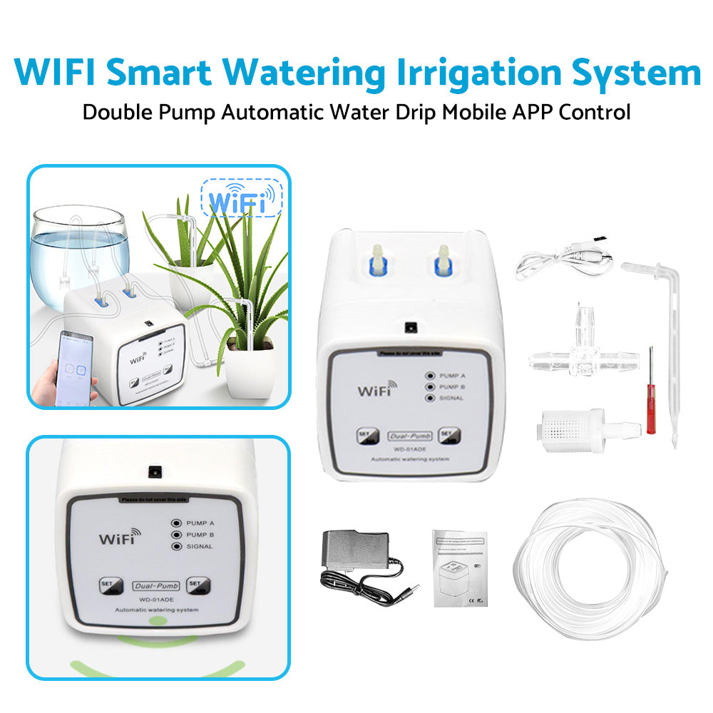 WiFi Control Watering System Double Pump Automatic Water Drip Mobile APP Control-0