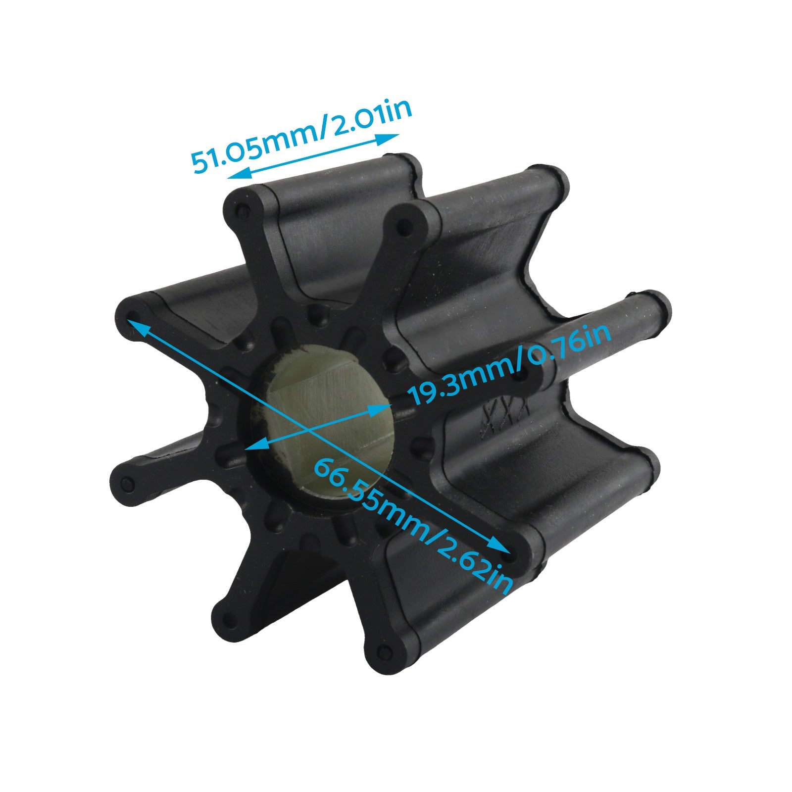 2x Water Pump Impellers Suitable For Mercury Mercruiser / Sierra 5.0L 5.7L 7.4L-2