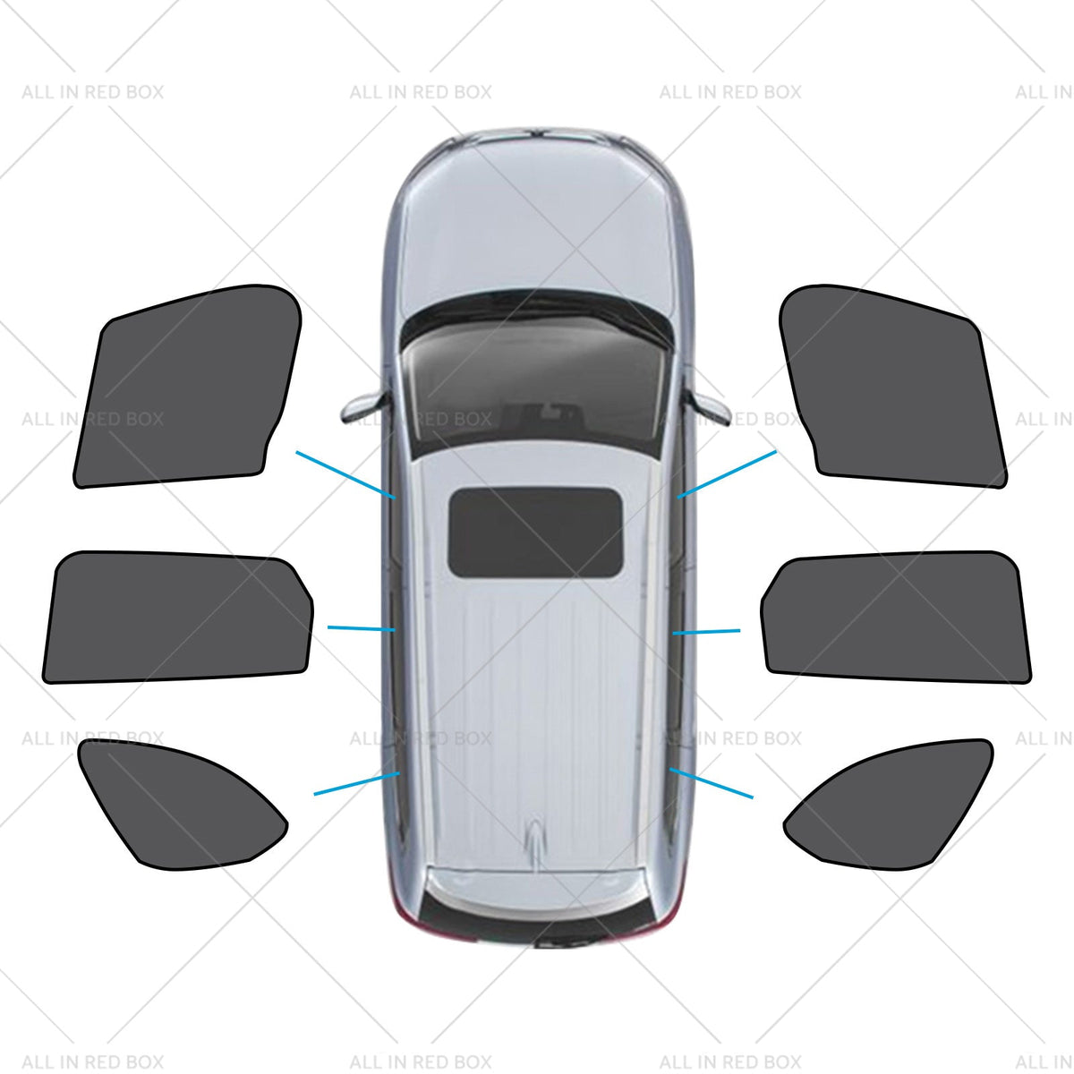 2x Car Window Sun Shades Suitable for Mazda CX-9 CX9 16-25 UVA&UVB Protection-9