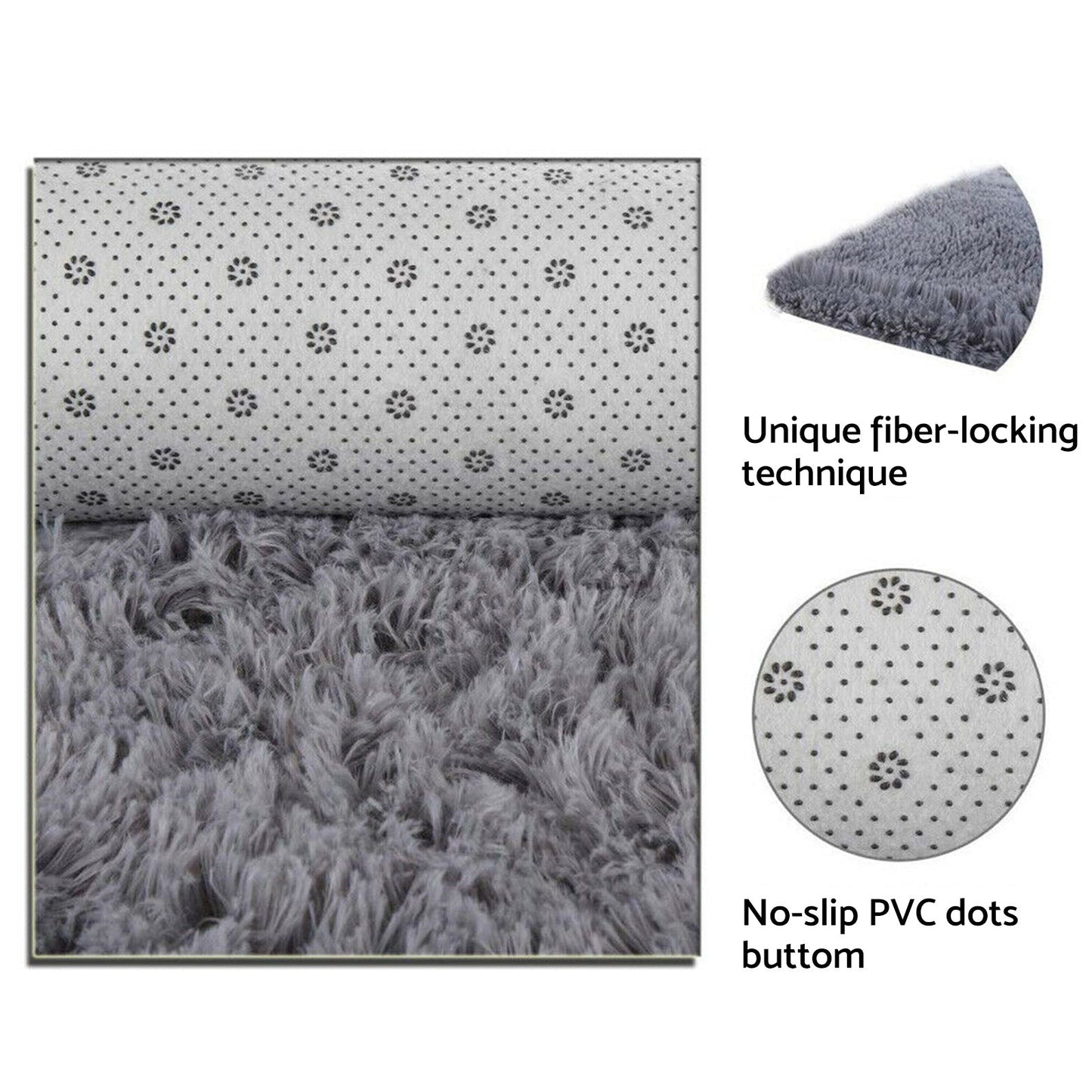 Polyester Carpet Floor Rug 200x250cm Light Camel Soft Non-Slip Mat Suitable For Homes & Offices-1
