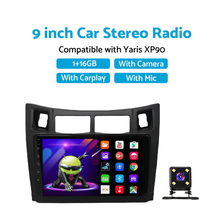 Suitable For Toyota Yaris XP90 05-12 Android 11 Carplay Radio Head Unit GPS Navi-1