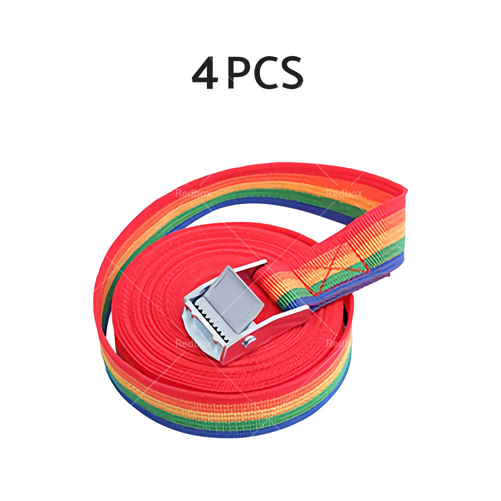 2/4pcs Metal Buckle Cam Tie Down Strap Heavy Lugga Cargo Ratchet Lashing Rope 2M-6