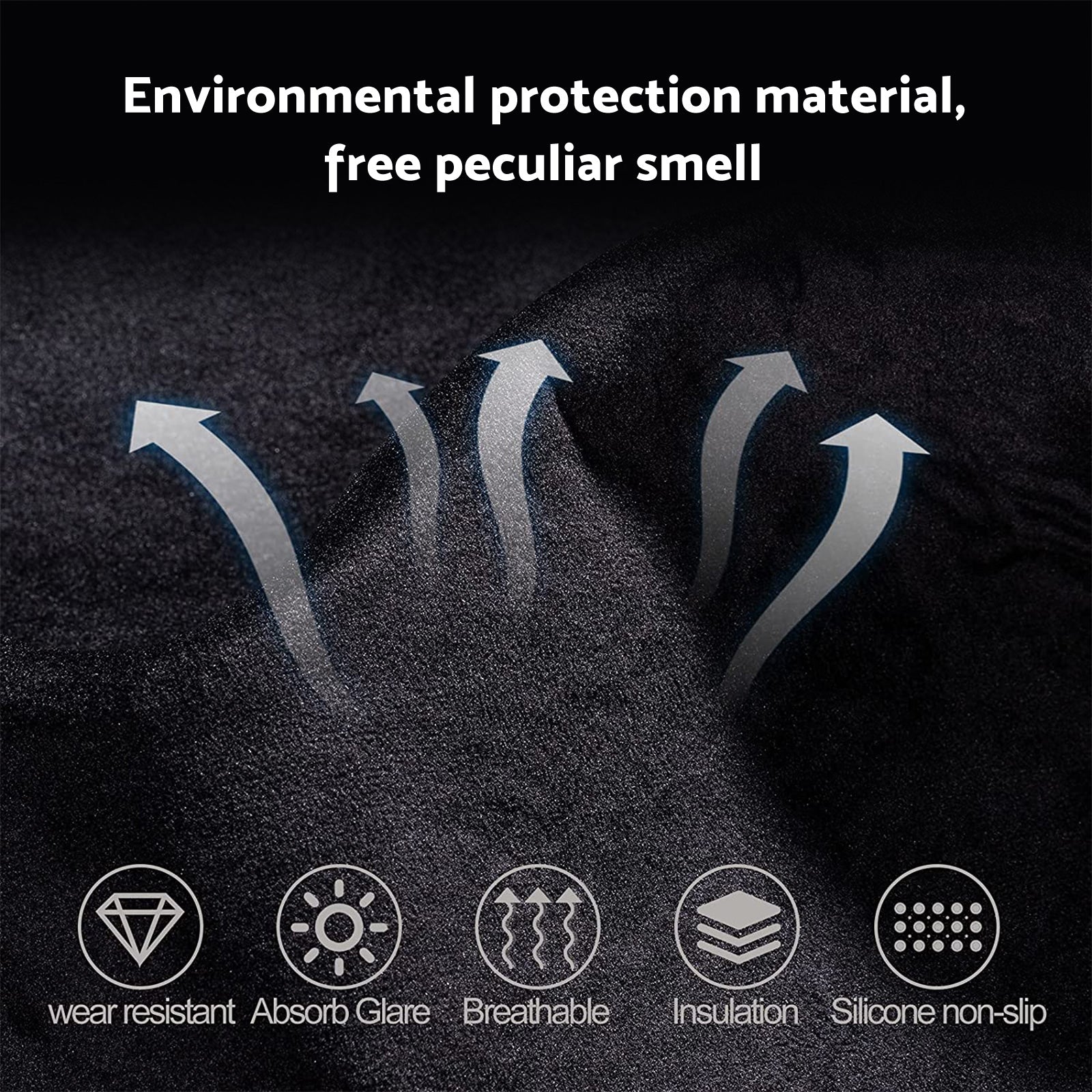 Non-Slip Dash Mat (Dashboard Cover) Suitable For Toyota Hilux 2020-2024 Black-3