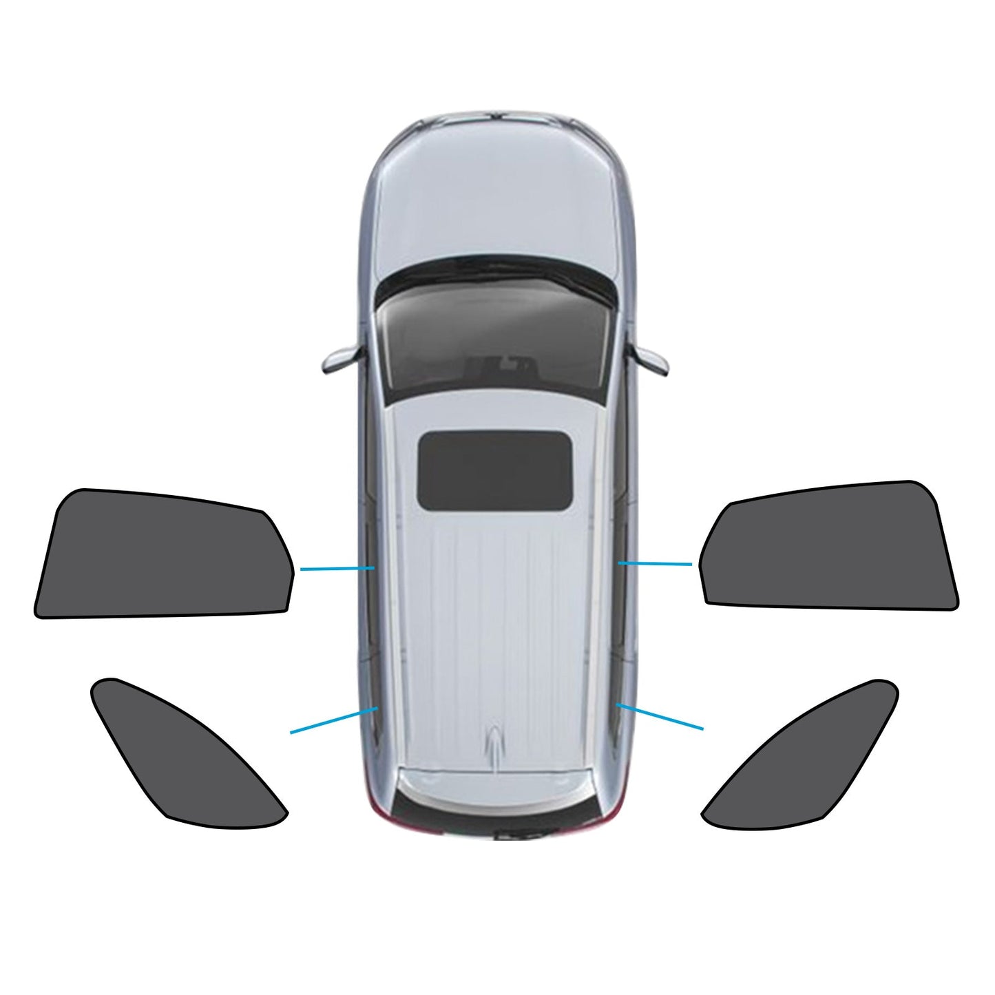 Magnetic Car Window Sun Shades Suitable For Mazda CX-3 2015-Present-3