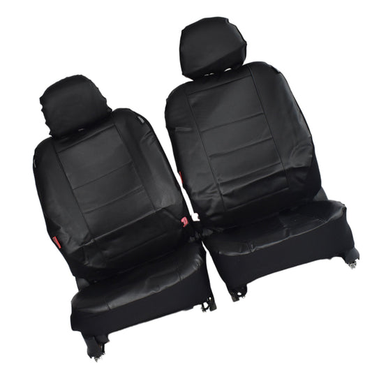 Leather Look Seat Covers Black Suitable For Mazda BT-50 Single Cab 2011-2020-0