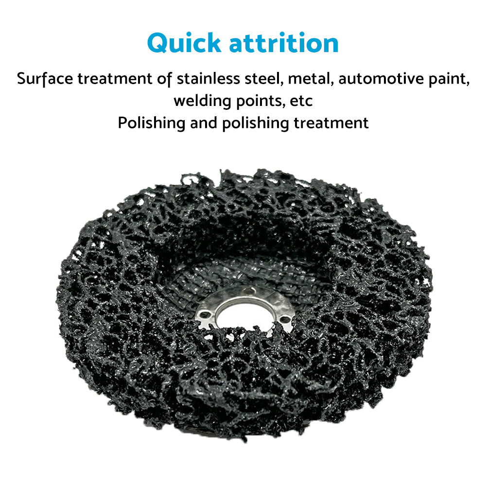 5/10PCS 100mm Poly Strip Disc Wheel Paint Rust Removal Clean Angle Grinder Black-3